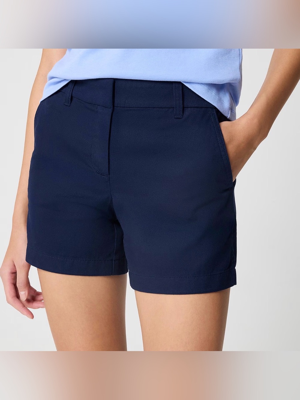J. Crew Navy Cotton Chino Shorts